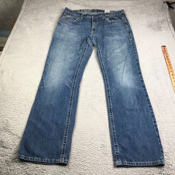 Ariat Other - Ariat Jeans Mens 38 (39x35) M6 Slim Boot Blue Western Work Cowboy Denim